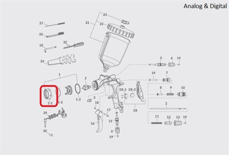 WS-400 Air Cap Ring